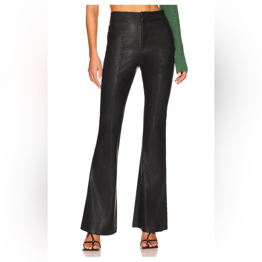 BLANK sexy flare faux leather pants